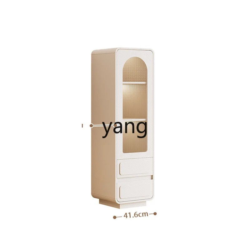 

LH cream wind living room drawer cabinet against the wall storage integrated TV cabinet