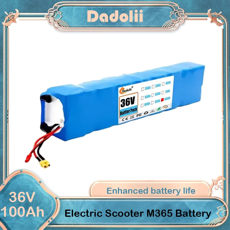 

New 10S3P 36V 100000mAh 36v Electric Scooter Battery Pack 18650 Lithium M365 Electric Scooter 36v Battery Scooter