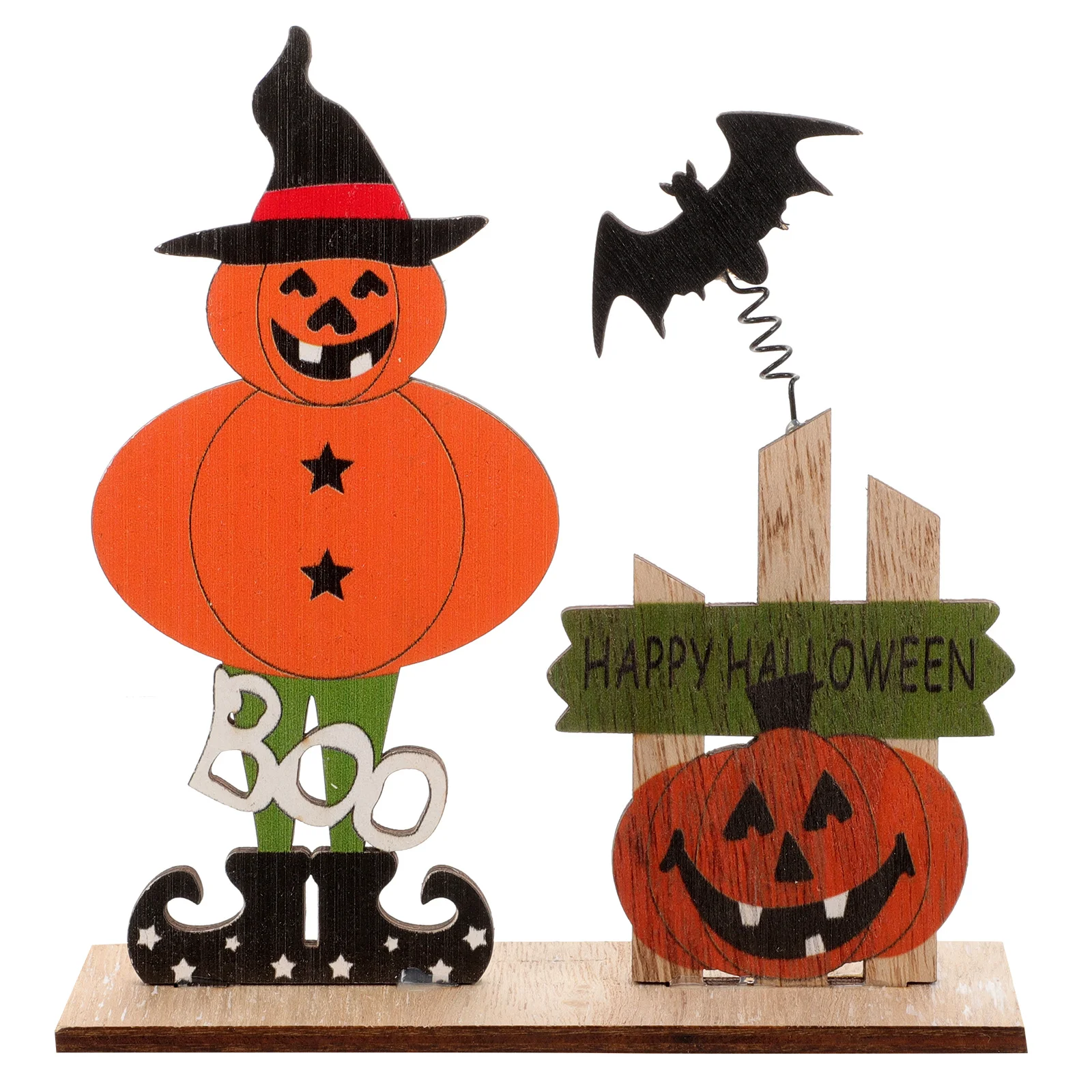 

Pumpkin Ornaments Table Centerpiece Sign Decoration Halloween Room Wood Party Decorations Signs Centerpieces