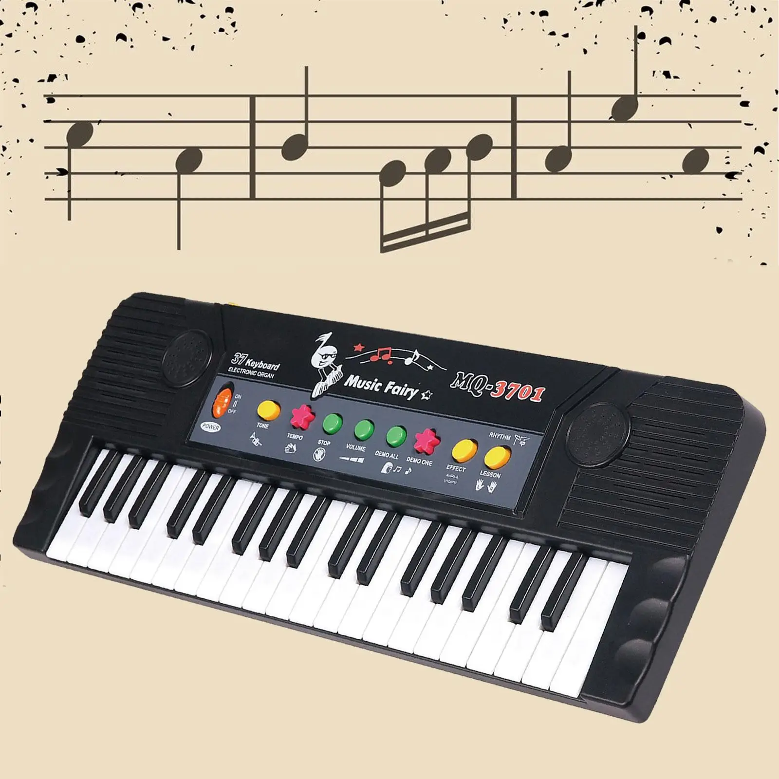 Teclado de Piano electrónico Digital para niños, instrumento de juguete con micrófono, 37 teclas, para enseñar en interiores