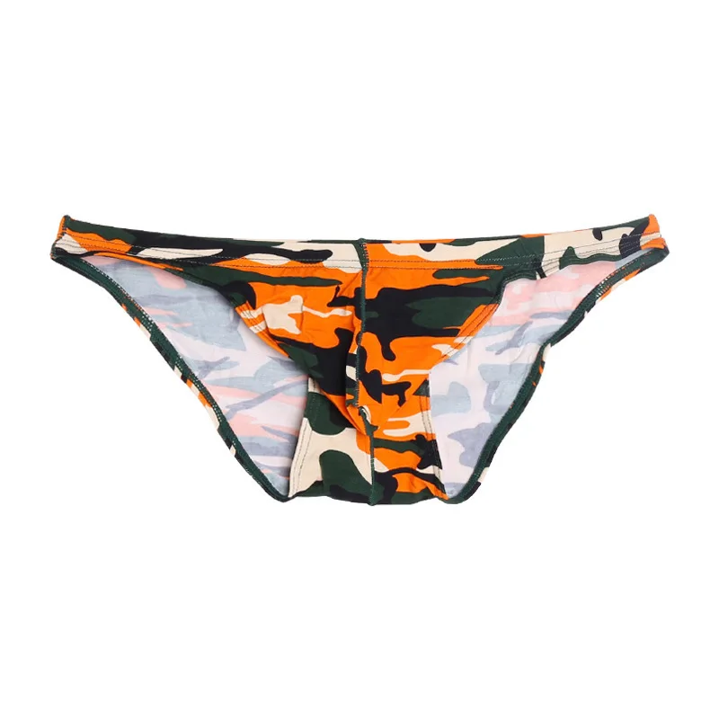 Sports Thin Sweat-absorbent  Convex Pouch Jockstrap  for Gay Trendy Camouflage Men’s Briefs  Sissy Lingerie Sample Tangas Bikini