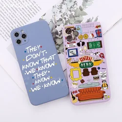 Cartoon Funny Friends TV Show Phone Case For Samsung Galaxy S10 S20 S21 S22 S23 S24 FE Plus Ultra Note 20 Soft TPU Cover