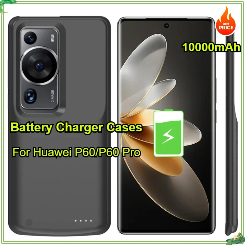 

10000mAh Battery Cases for Huawei P60 Pro External Powerbank Cover Portable Charger Power Bank Cover for Huawei P60 Power Case