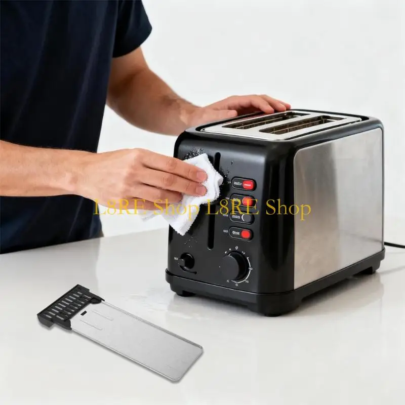 L8RE Universal Heat Resistant Crumb Tray Replacement for Bread Makers Plastic Handle