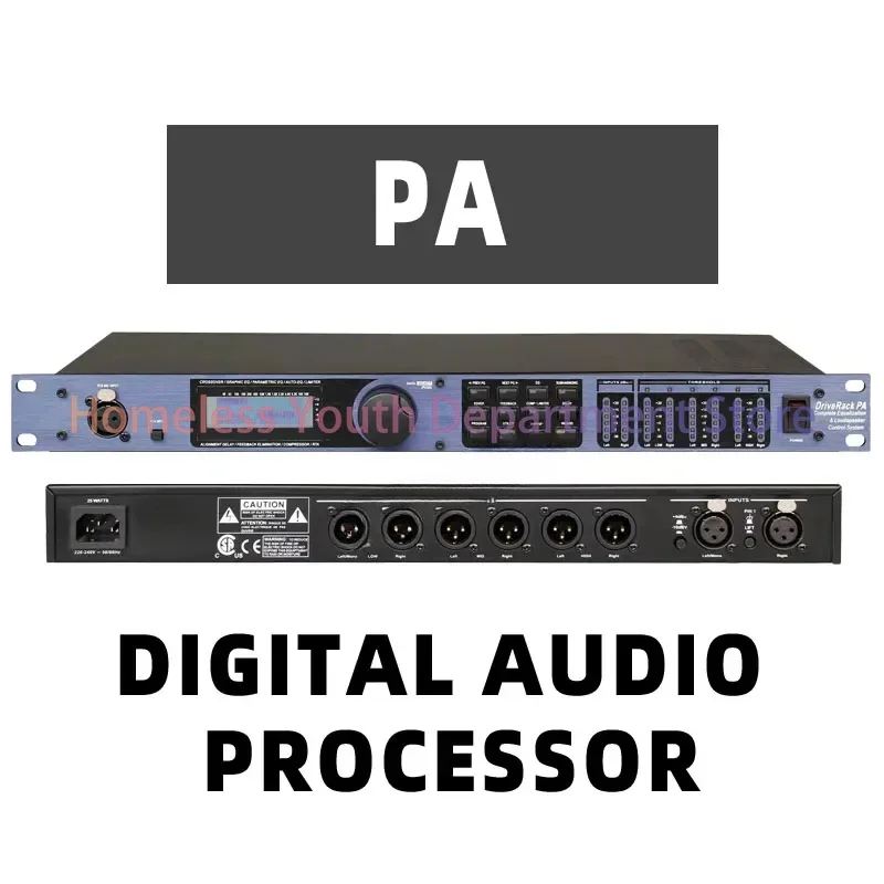 PA/PA2/260 professional digital audio processor 3 into 6 out of speaker audio matrix signal processor DSP stage performance