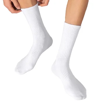 3'lü mürettebat beyaz yastıklı erkek çorabı