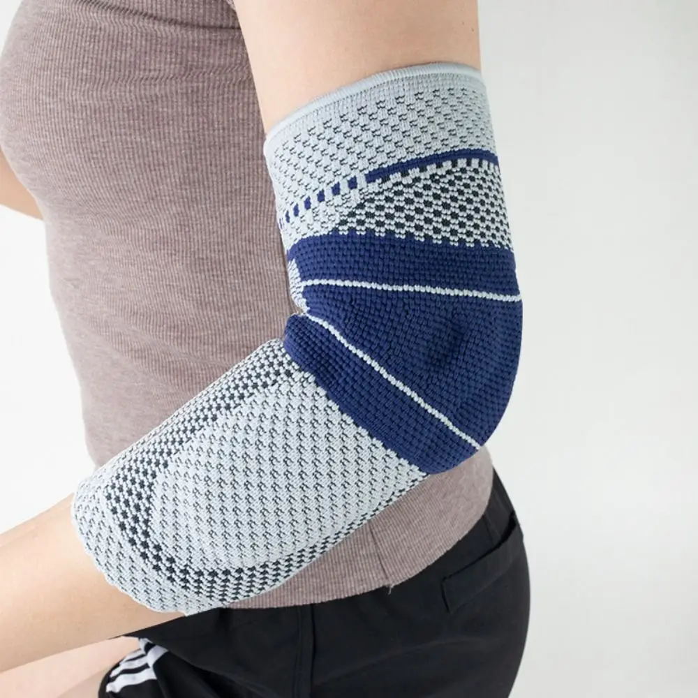 

Anti-collision Sports Elbow Pads Nylon Knitted Breathable Elbow Protector Shock Absorption Protective Gear
