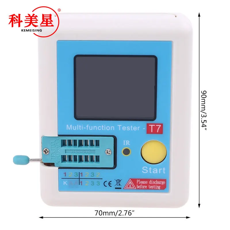 LCR-TC1 Transistor Tester Multimeter Colorful Display TFT For Diode Triode MOS/PNP/NPN Capacitor Resistor Transistor