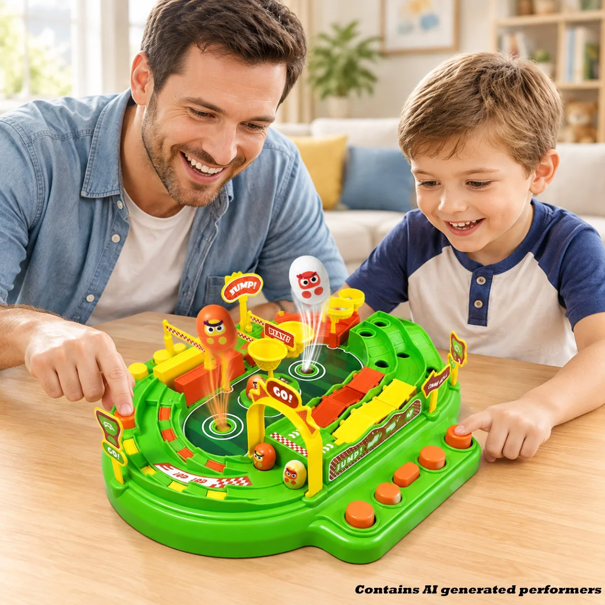 Tabletop Marble Race Toy 2-Player Competitive Sports Stadium Play Set 6 Obstacle Levels Parent-Child Party Game Kids Xmas Gifts