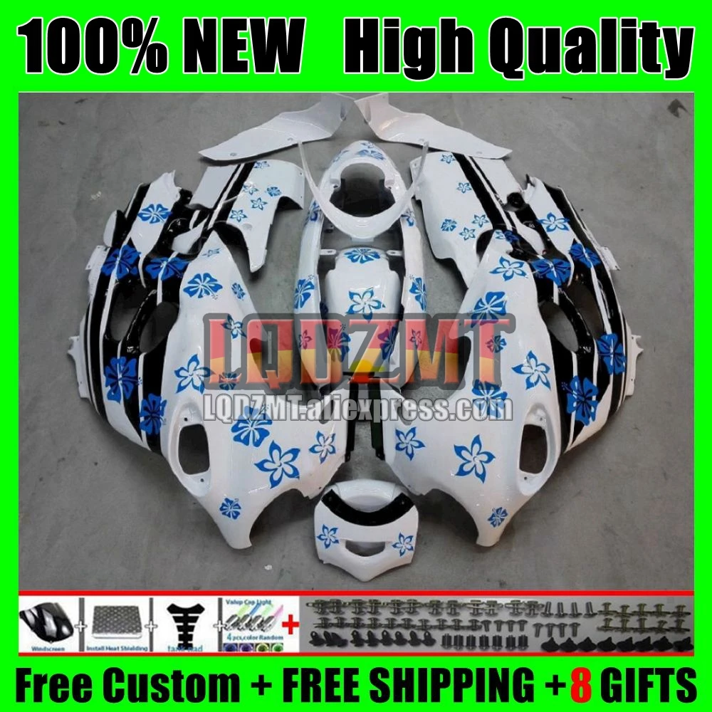 Body For SUZUKI KATANA GSXF 750 600 GSXF750 23No.47 GSXF600 03 04 05 06 07 GSX600F 2003 2004 2005 White blue 2006 2007 Fairing