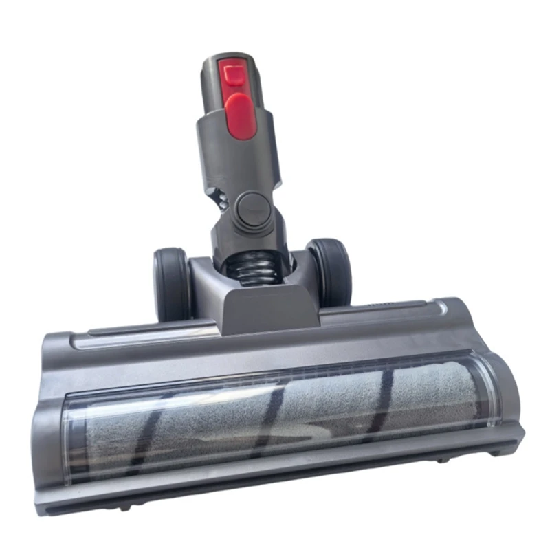 Accesorio para aspiradora Dyson V7, V8, V10, V11, V15, cabezal de cepillo de rodillo suave con luces LED para polvo con bloqueo de interruptor