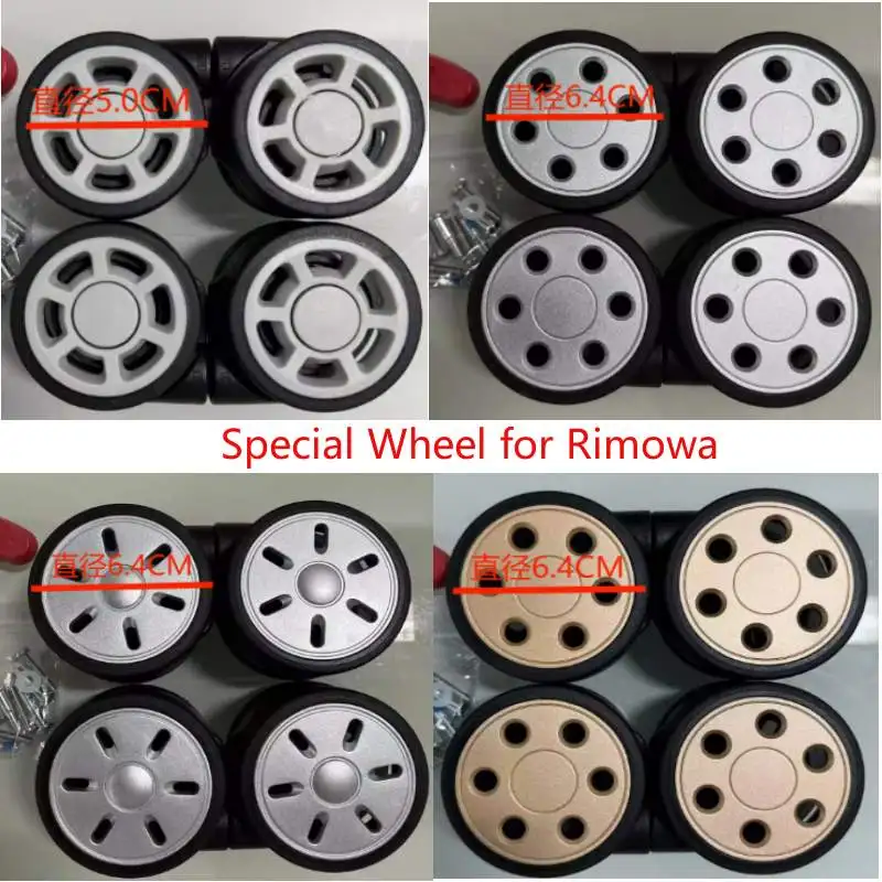 Luggage Wheel for Rimowa Suitcase Repair Replacement Load-bearing Wheels Special Trolley Case Silent Casters Luggage Accessories