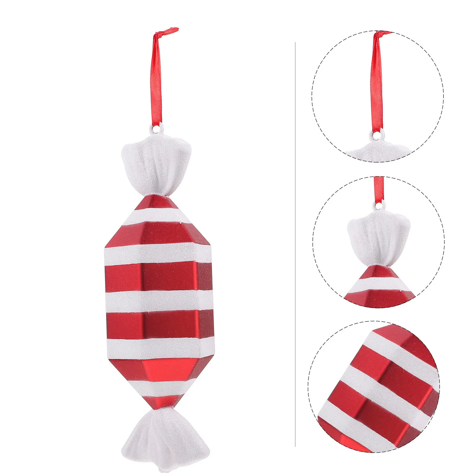 

1Pcs Christmas Candy Pendant Hanging Ornament Lightweight Xmas Tree Decoration Home Pendant Party Holiday Decor