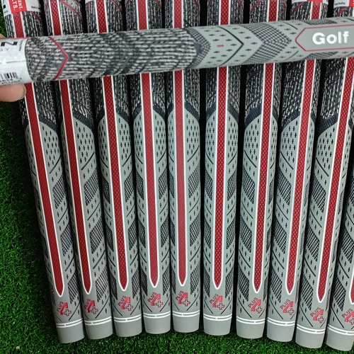 Agarre para hierros de golf Plus 4, empuñaduras para palos de golf grises estándar de tamaño mediano, empuñaduras de hierro y madera de hilo de algodón y carbono