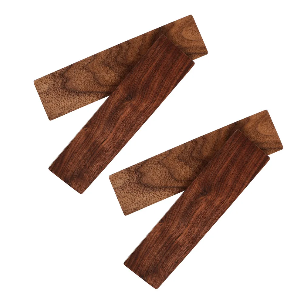 

4 шт. Деревянные квадраты из орехового дерева с натуральным рисунком, 7.8x1.9x0.4, для домашнего декора, рукоделия и DIY проектов