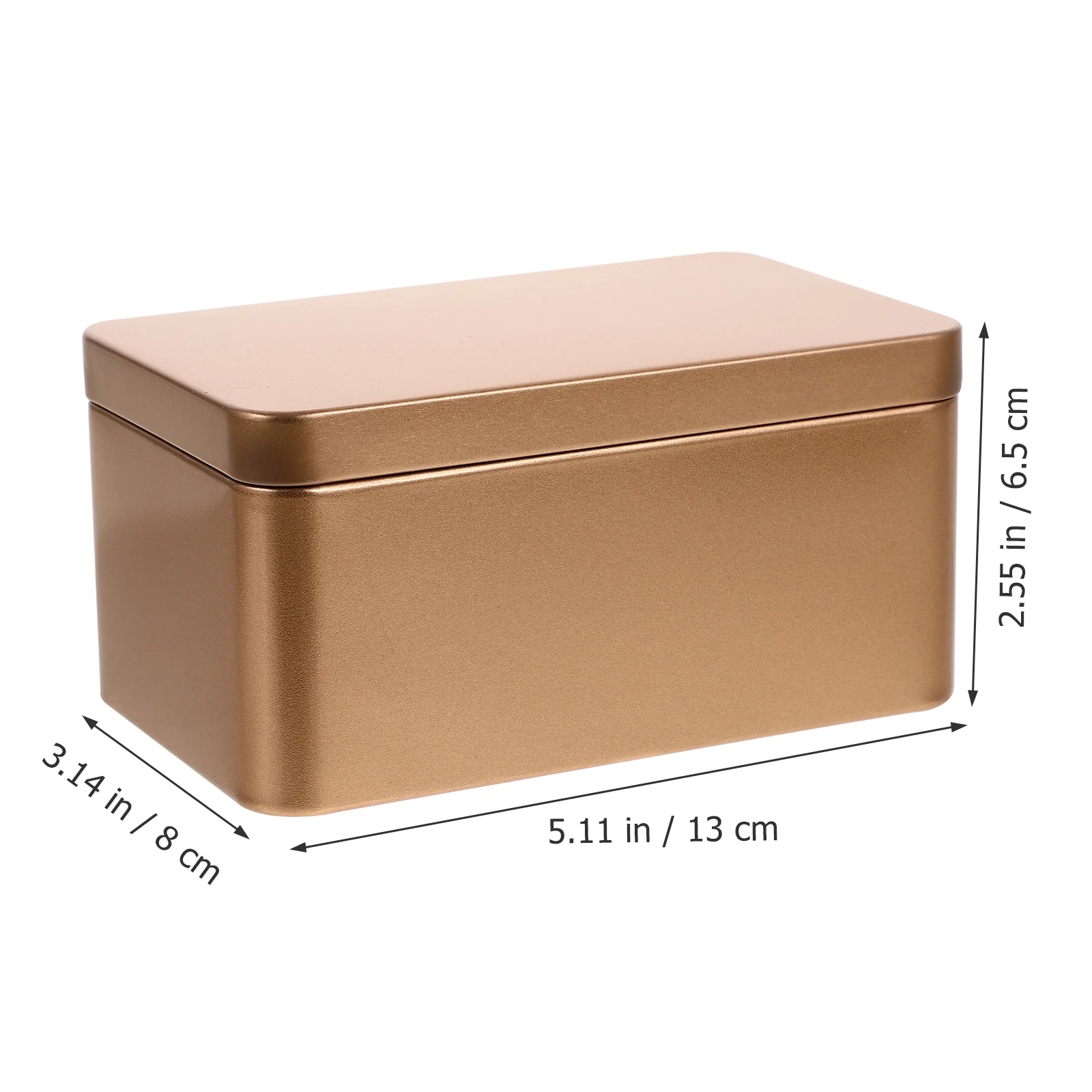 

4pcs Gift Packaging Box Rectangular Metal Tin Container For Candy Biscuit Storage Portable Tea Cookie Case Party Wrapping Box