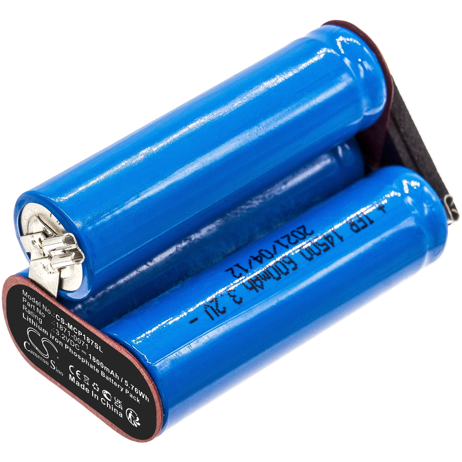 

LiFePO4 Shaver Battery for Moser, 3.2V, 1800mAh, Compatible Models: 1871-0071, Chrom Style Pro 1871