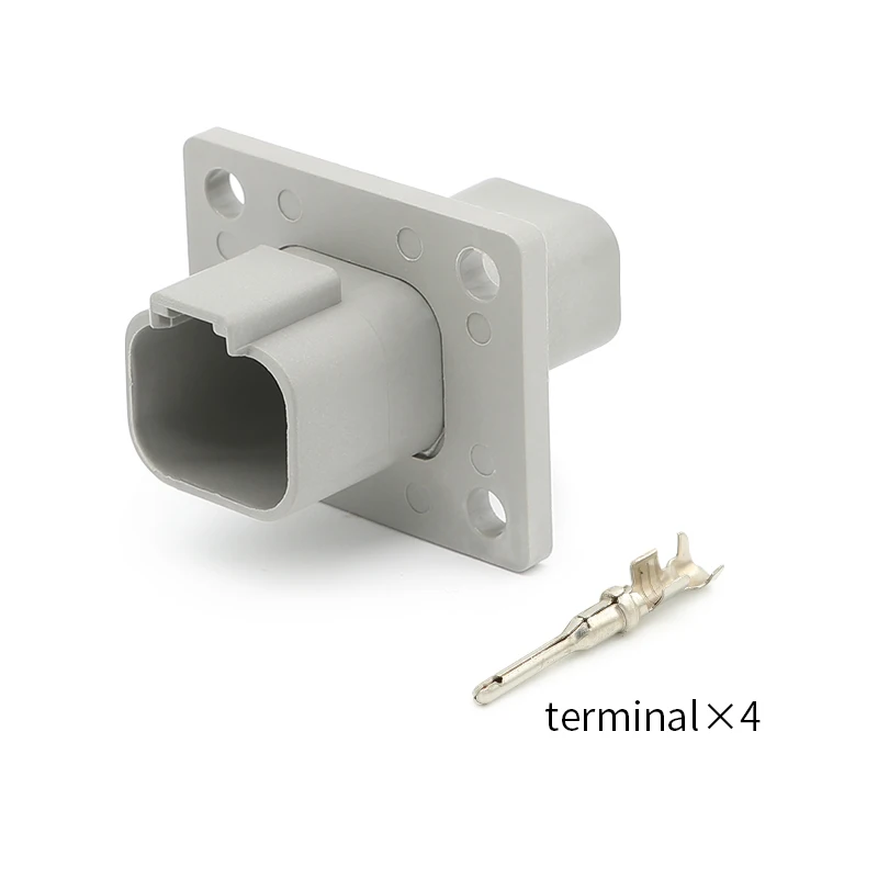 

DT04-4P-L012 DEUTSCH Car Connector Male plug 4-pin original waterproof band flange with male terminal 1060-16-0122