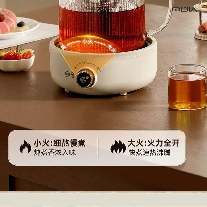 Multifunctional health pot. Household & small office use. Automatic glass tea kettle. Health cup. New flower teapot design.