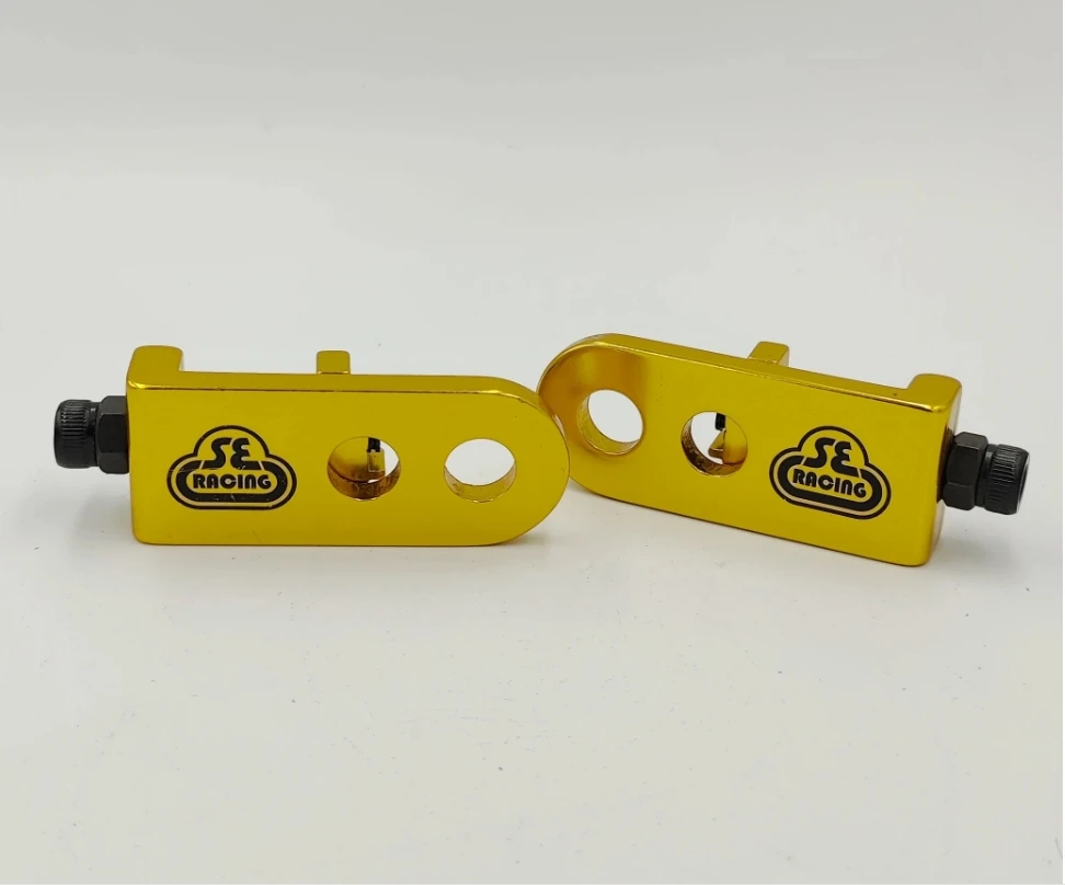 SE RACING Lock kit BMX Chain Tensioner Adjuster Pair Alloy 3/8" 10mm Axles Bikes