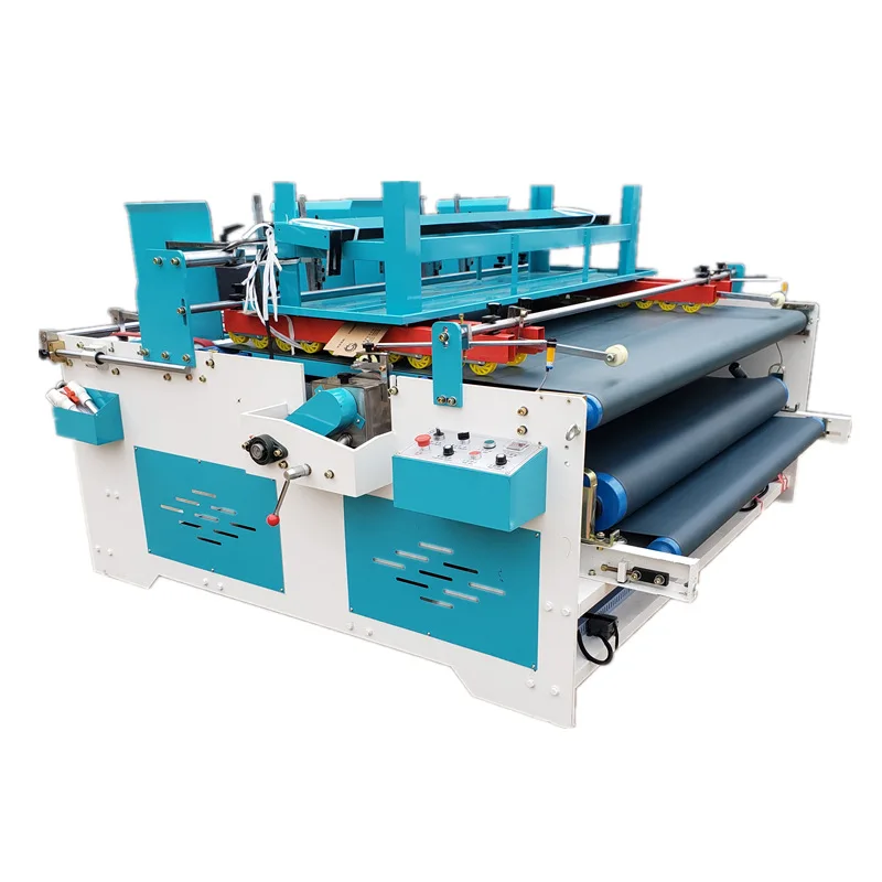 Equipment box gluing machine, express carton gluing machine, semi-automatic press-fit box gluing machine
