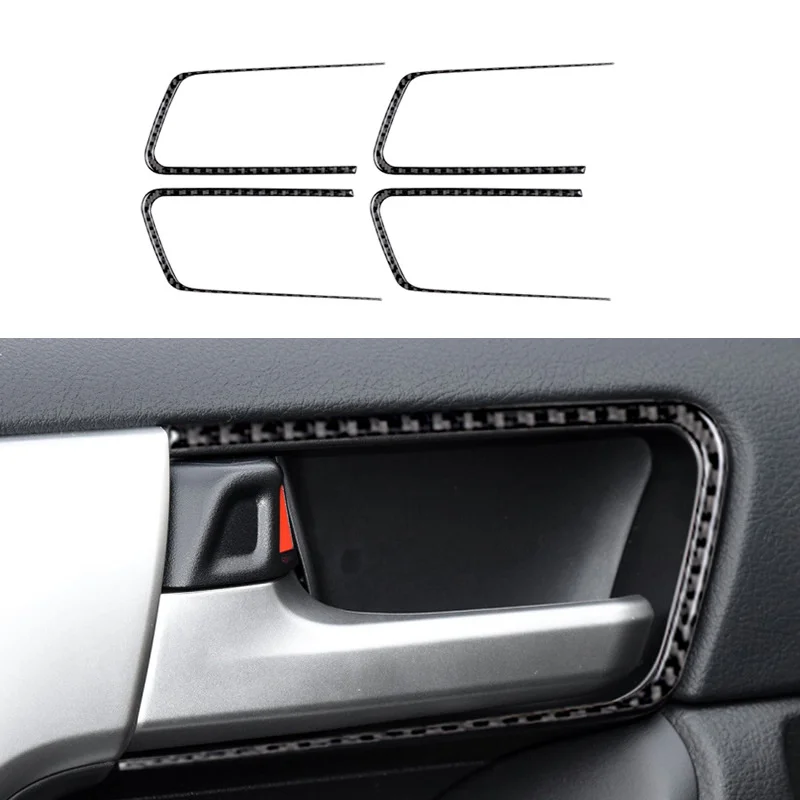 

Carbon Fiber Car Inner Door Handle Sticker Interior Trim Cover for Toyota Land Cruiser Prado 2010-2018 Accessories