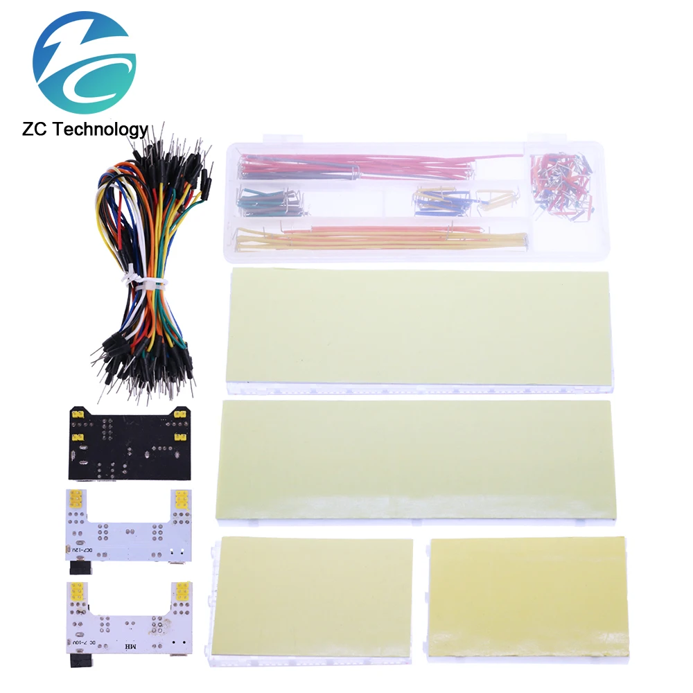 3.3V/5V MB102 Breadboard power module+MB-102 830 points Prototype Bread board for arduino kit +65 jumper wires wholesale