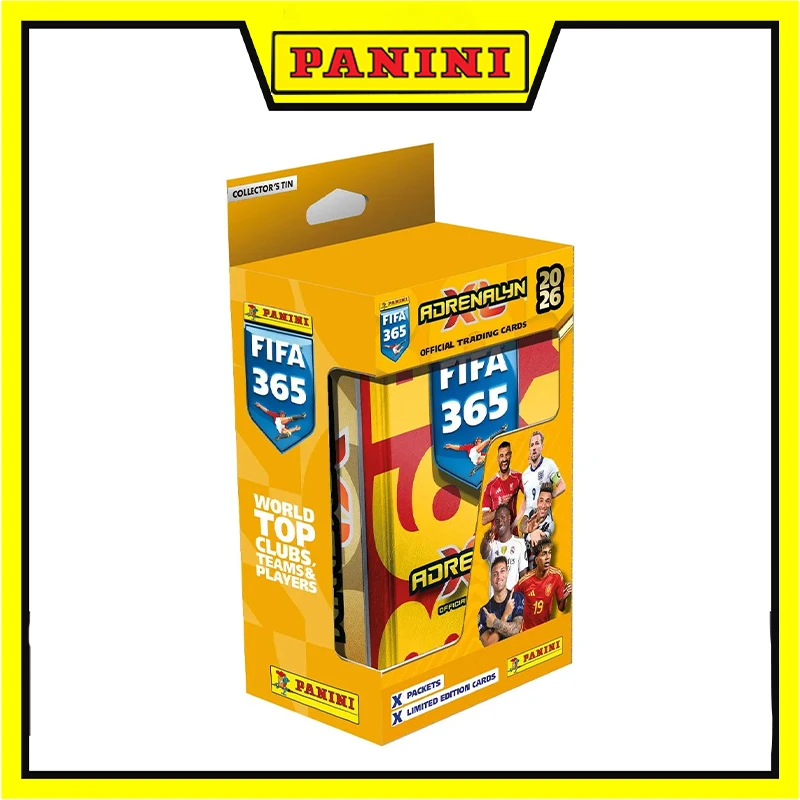 Panini FIFA 365 2026 Adrenalyn XL بطاقات التداول الكلاسيكية القصدير الإصدار العادي العلامة التجارية الجديدة غير مفتوحة #1