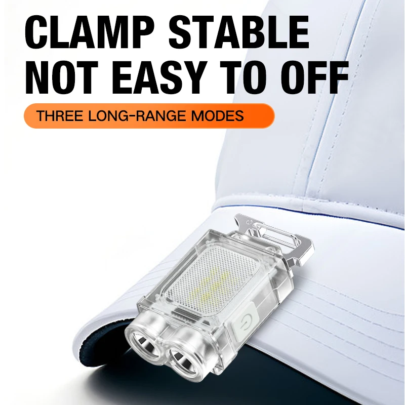 Keychain led light Magnetic flashlight Charging Mini portable light Maintenance Portable ultra bright work light Outdoor camping