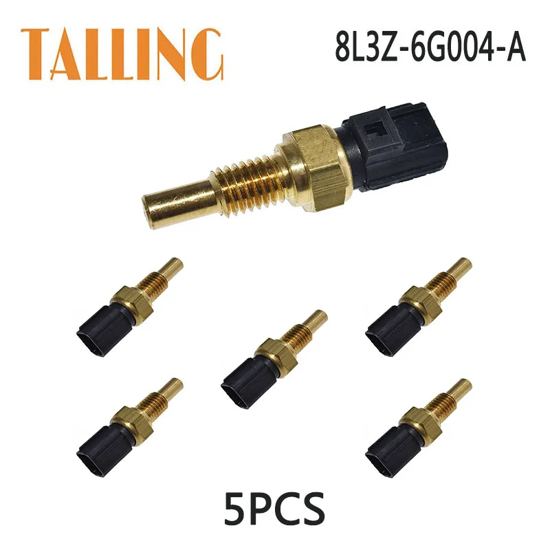 5Pcs Coolant Water Temperature Sensor for Ford Crown E-150 Excursion F-250 Lincoln Mercury 8L3Z6G004A F65Z-6G004-AB 8L3Z-6G004-A