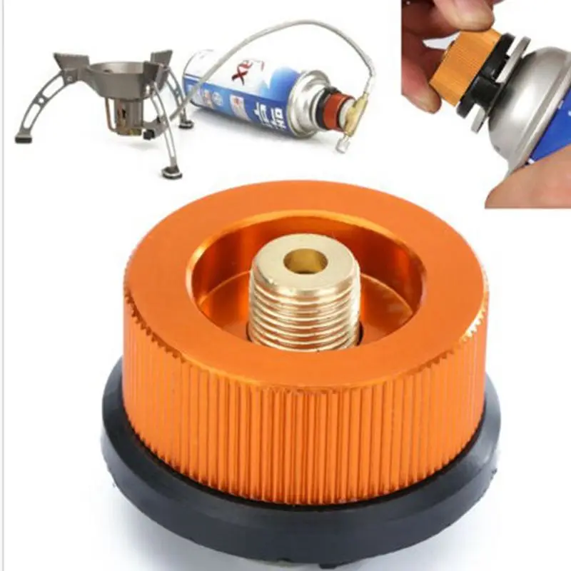 Outdoor Camping Stove Gas Tank Adapter Gas Burner Conversion Head Picnic Stove Propane Refill Adapter Converter Camping Supplies