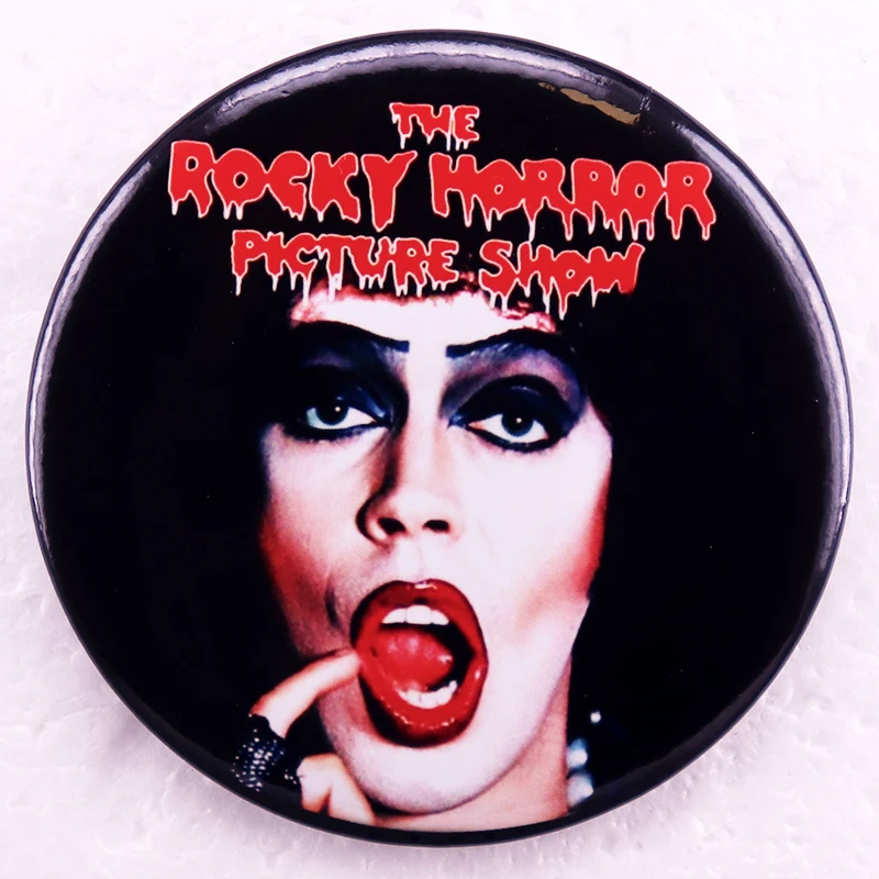The Rockys Horror Picture Show Badge, Round Button Brooch, Pinback, Comédia Musical, Filme de Terror, Joalheria, Anos 70, Anos 80