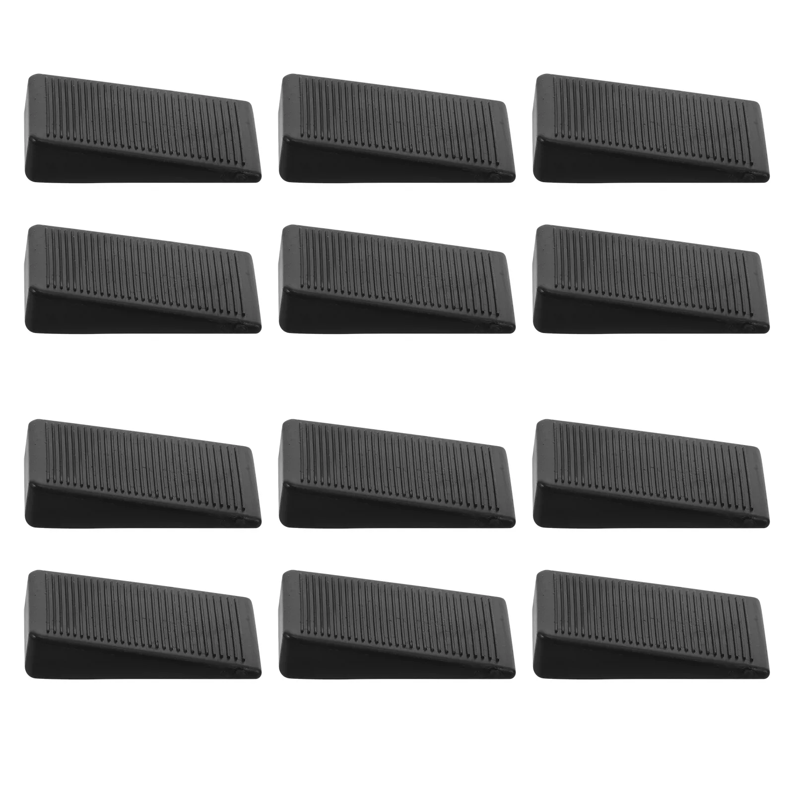 12Pcs Furniture Leveling Pads Stackable Plastic Wedges for Table Chairs Sofa Cabinets Height Adjustment on Uneven Surfaces
