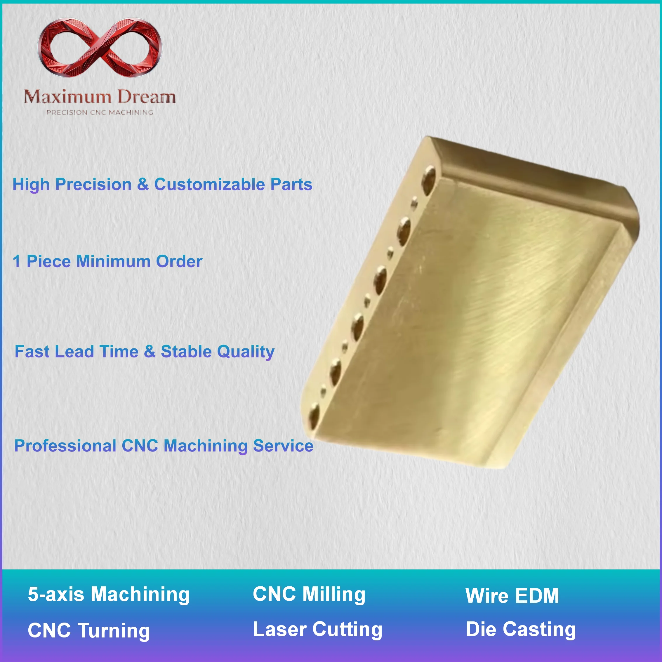 5 Axis Custom CNC Machining Service, OEM Precision Milling Turning, Aluminum Stainless Steel Parts, ISO9001 Certified Manufactur