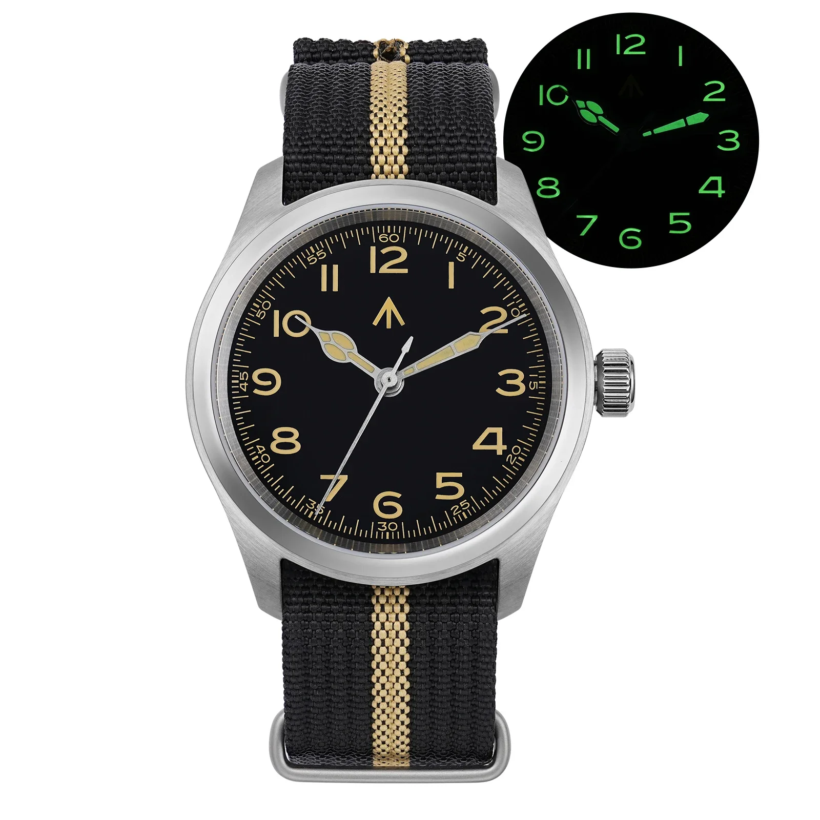 Militado ML08 メンズミリタリーウォッチ VH31 クォーツムーブメント 