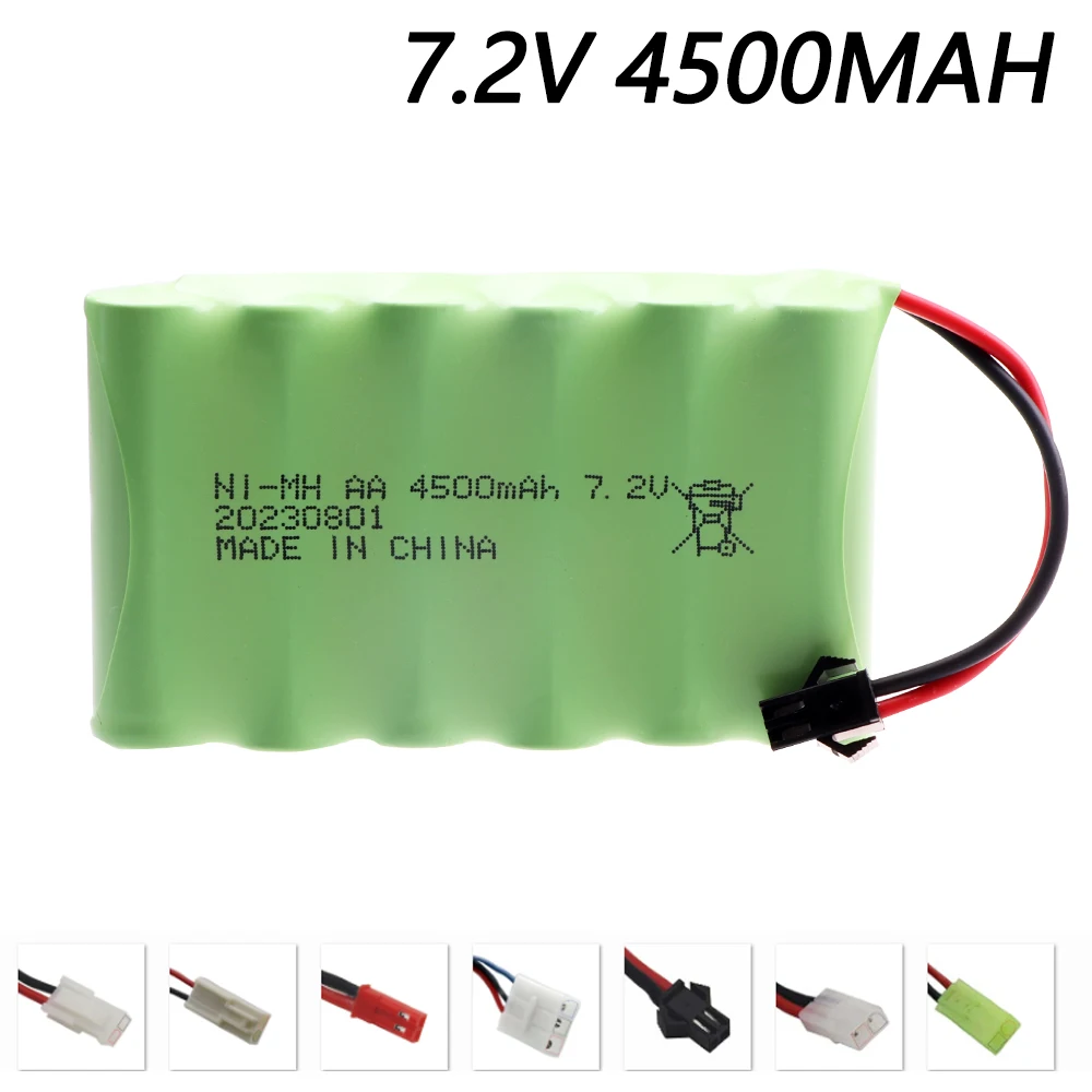 7.2V 4500mah NI-MH AA rechargeable battery For Remote control electric toy boat car truck parts 7.2V high capacity nimh battery