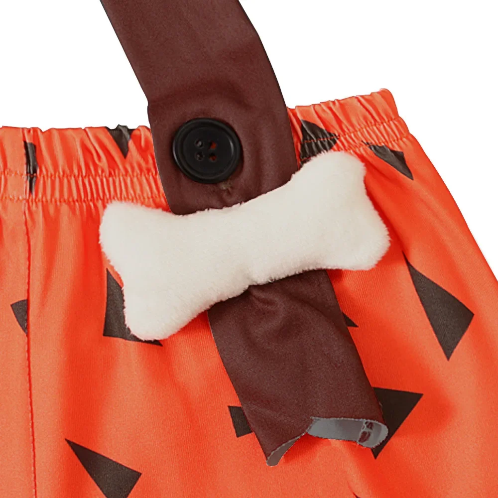 Kleinkind Baby Höhlenmensch Halloween-Kostüm Kinder Jungen Mädchen Primitives Cosplay-Kleid Shorts-Set mit Requisiten Feiertagsparty Faschingskostüm – Detail 19