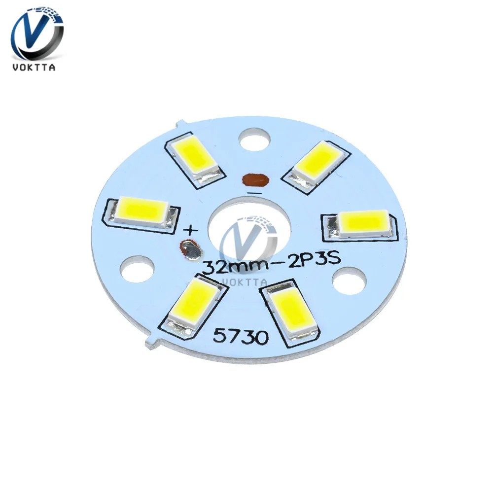 5Pcs 3W 5730 White LED Emitting Diode SMD Highlight Lamp Panel Board SMD Car Interior Dome Light Board LED Panel Lamp