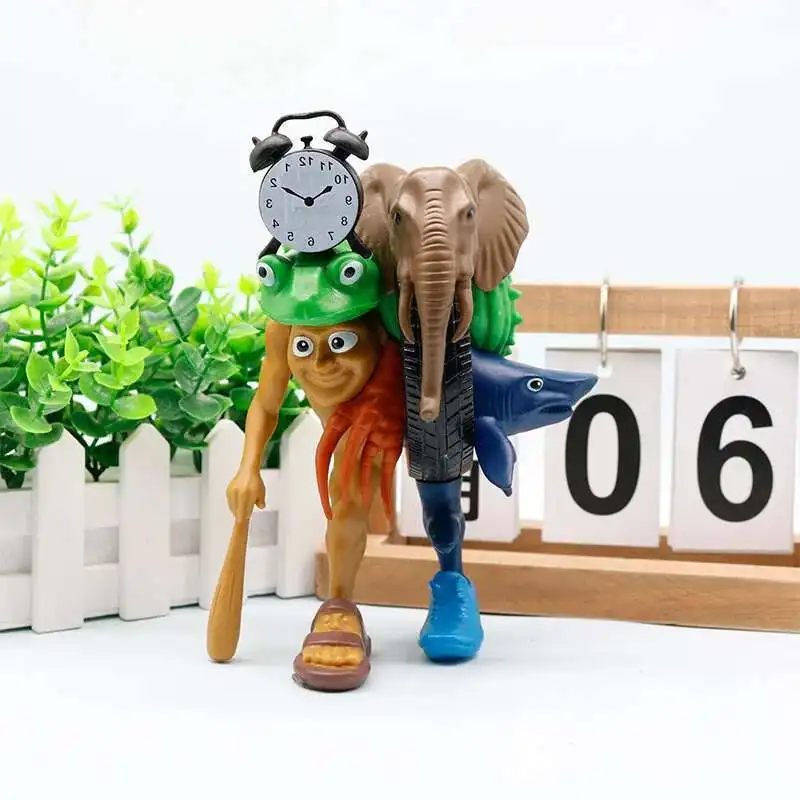 

Funny 1/2/4pcs Tralala Lirillira PVC Figure Tung Tung Tung Sahur Combination Figurine Collection Doll Toy For Kid Birthday Gifts