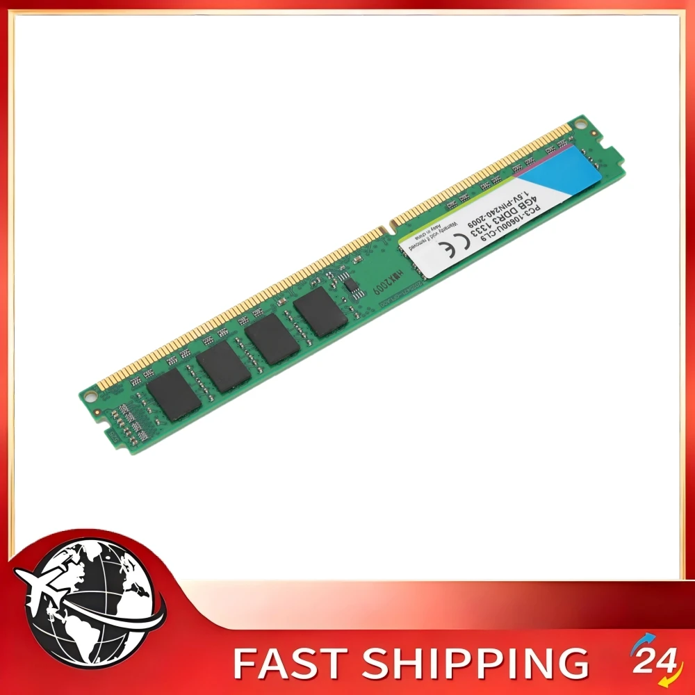

Qiilu DDR3 Memory Module 1333MHz 1.5V 4G Electronic Component for Intel AMD Desktop Computer PC Mainboard Upgrade Replacement
