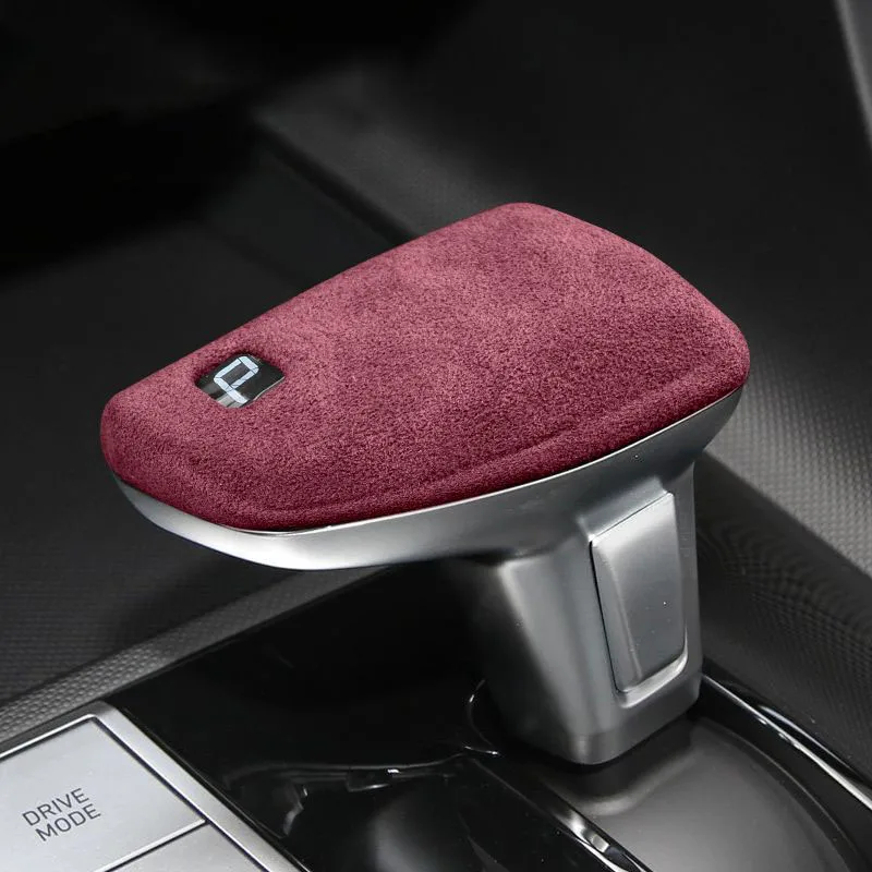 Suede Leather Overlays Gear Shift Knob Cover Car Styling Parts Accessories Trim For Hyundai IX35 IX25 Mistra Elantra