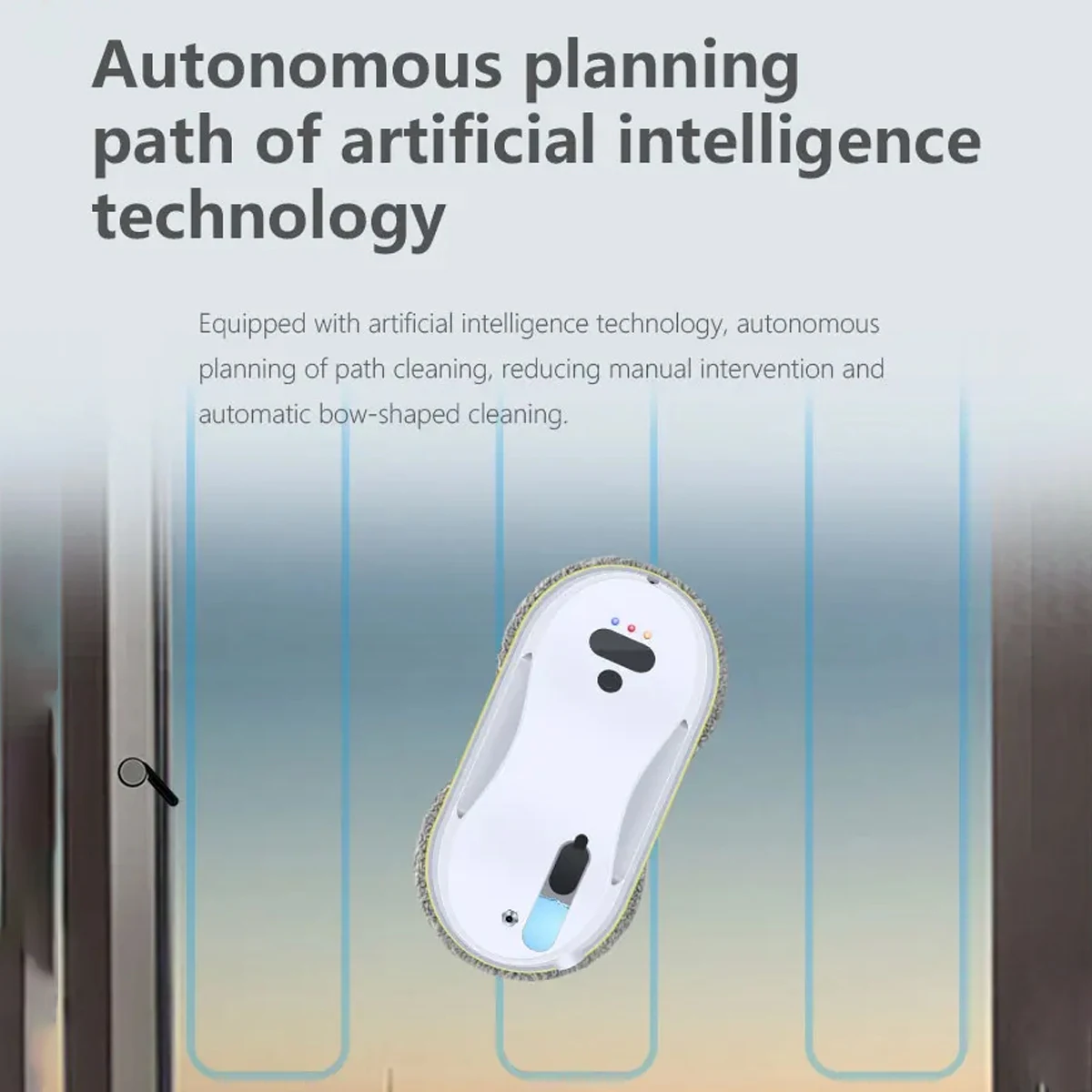 지능형 창 청소 로봇 초음파 분무 물 스프레이 5600Pa 슈퍼 흡입