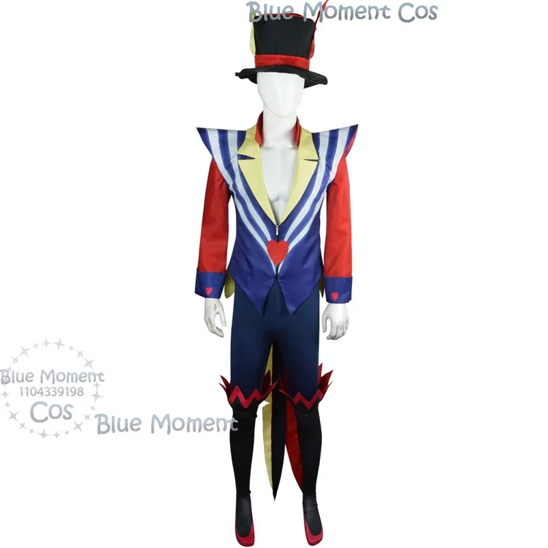 

DY20Asmodeus Ozzie Cosplay Costume Helluva King of Lust Boss Halloween Fancy Sexy Helluva Big Daddy Carnaval Party Mens Suit25