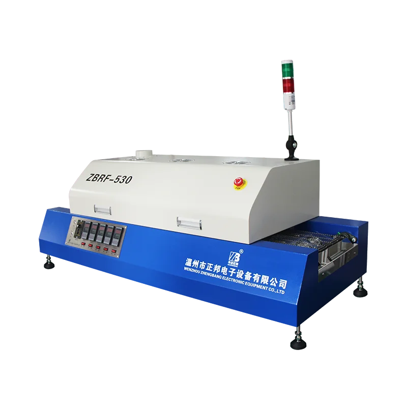 

ZBRF530 Infrared SMT Smart Reflow Soldering Machine Equipment LED PCB IC Heater BGA Rework Sation Hot Air Reflow Oven 5 Zones