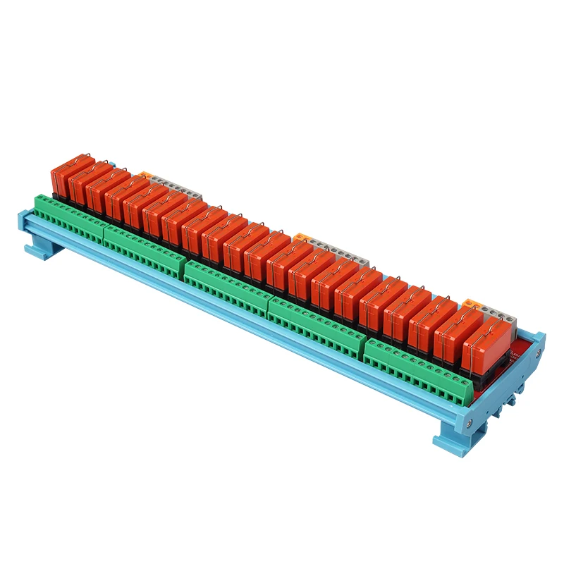 24 Channels 1NO 1NC Relay Module  12A 24V DC Electromagnetic Relays Anti interference Protective Circuit for PLC