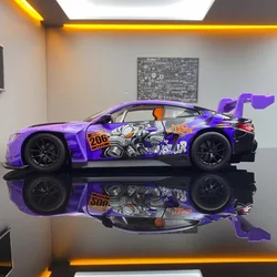 WASA Joint Edition 1:24 BMW M4 GT3 AUDI R8 LMS Alloy Sports Car Model Diecast Metal Track Racing Car Model Sound Light kids Gift