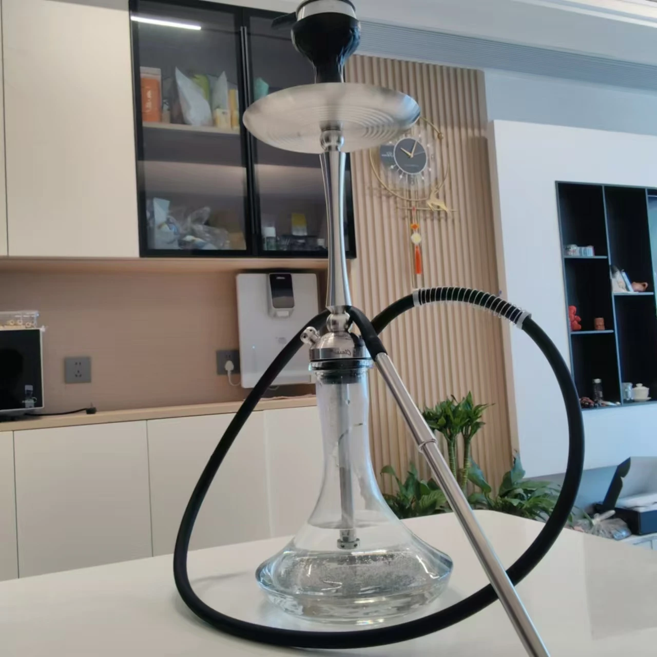 

MattPear Mini S Ball Shisha Hookah Set Full 304 Stainless Steel with MattPear Mini Clear Cone Base