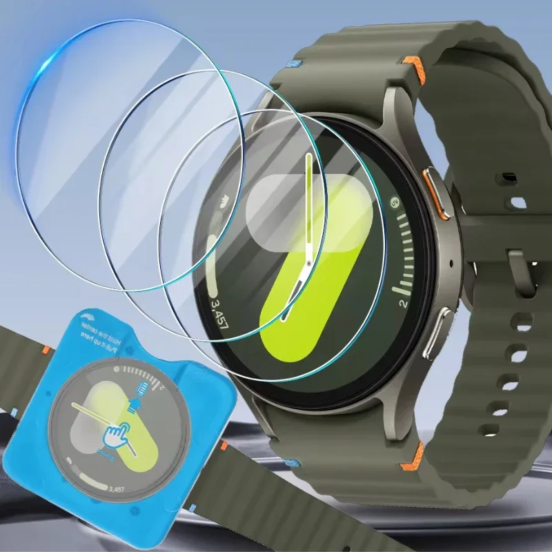 ฟิล์มกระจกนิรภัยสําหรับ Samsung Galaxy นาฬิกา 7/6/5/4 40 มม.44 มม.47 มม.6-4 คลาสสิกป้องกันฟิล์มหน้าจอ Quick Pasting Kit