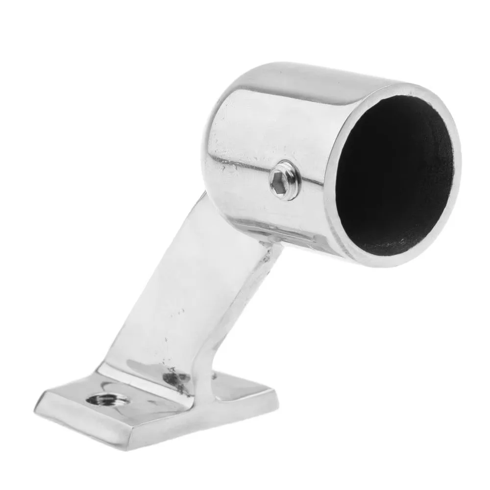 ISURE MARINE Boat 25mm Deck Handrail 316 Stainless Steel Boat Stanchion Marine Boat Yacht High Leg Hand Rail End Stanchion