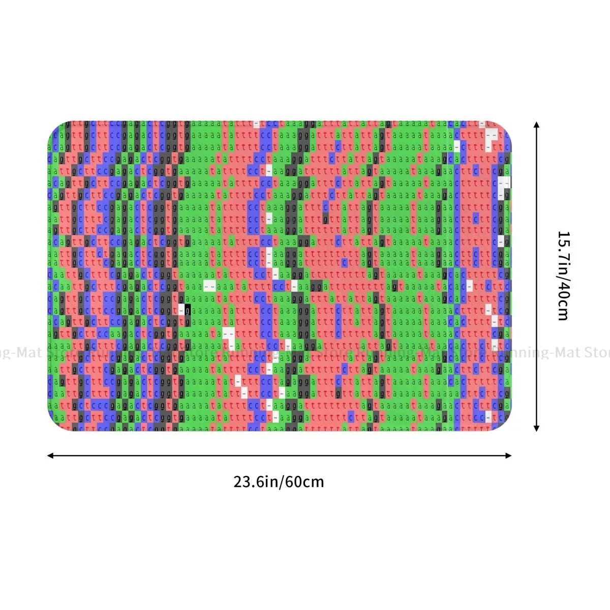 DNA Genetics Bathroom Non-Slip Carpet Sequence Pattern Bedroom Mat Entrance Door Doormat Home Decoration Rug